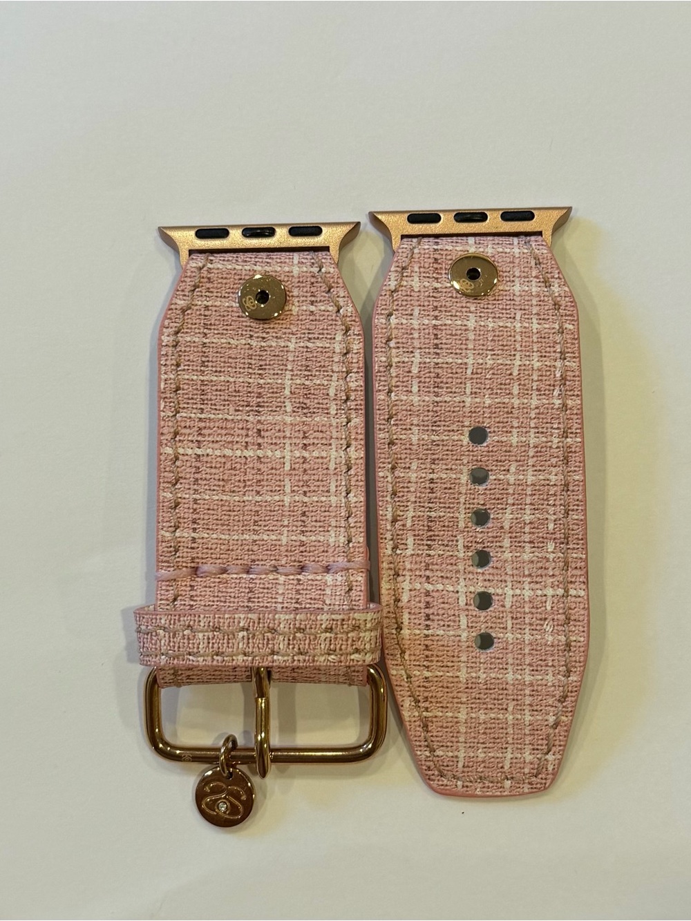 Pink Tweed Spark*l band for Apple Watch, size 1 - Picture 4 of 8